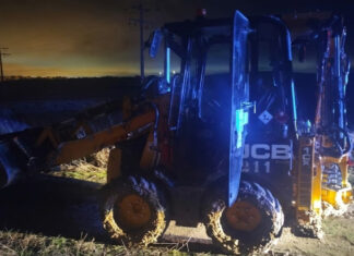 Detenido un hombre por robar una máquina excavadora en Móstoles