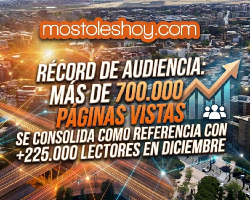 mostoleshoy.com se consolida como referencia en Móstoles con más de 225.000 lectores en diciembre