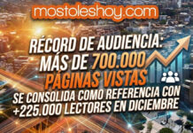 mostoleshoy.com se consolida como referencia en Móstoles con más de 225.000 lectores en diciembre