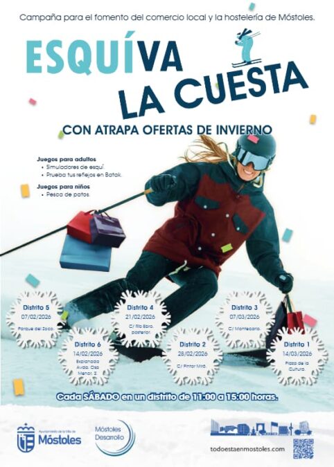 Vuelve a Móstoles la campaña ‘Atrapa Ofertas’ este invierno con vales de descuento 10 euros