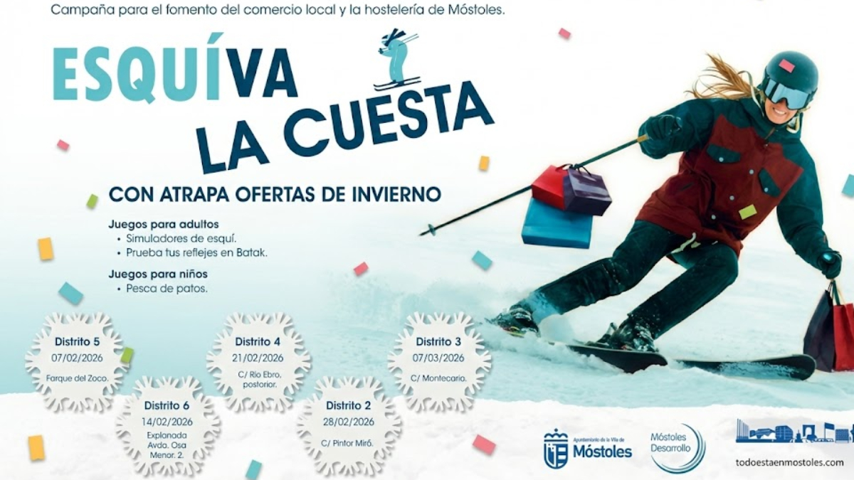 Vuelve a Móstoles la campaña ‘Atrapa Ofertas’ este invierno con vales de descuento 10 euros