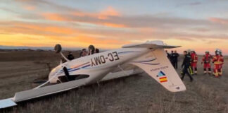 Una avioneta se estrella en un descampado muy cerca del término municipal de Móstoles Una avioneta se estrella en un descampado muy cerca del término municipal de Móstoles