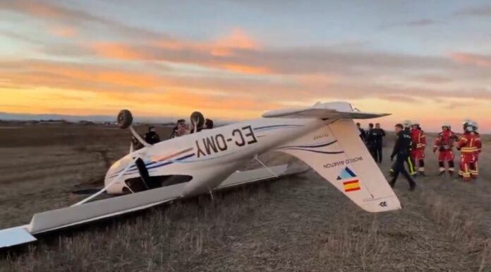 Una avioneta se estrella en un descampado muy cerca del término municipal de Móstoles