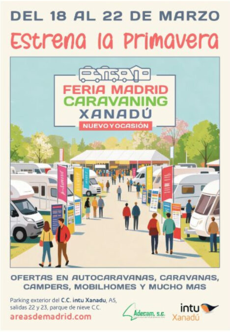 Madrid Caravaning llega gratis a intu Xanadú para los vecinos de Móstoles con un sorteo de una autocaravana