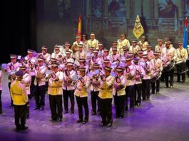 Banda Municipal Juvenil y Grupo de Mayorets de Móstoles.