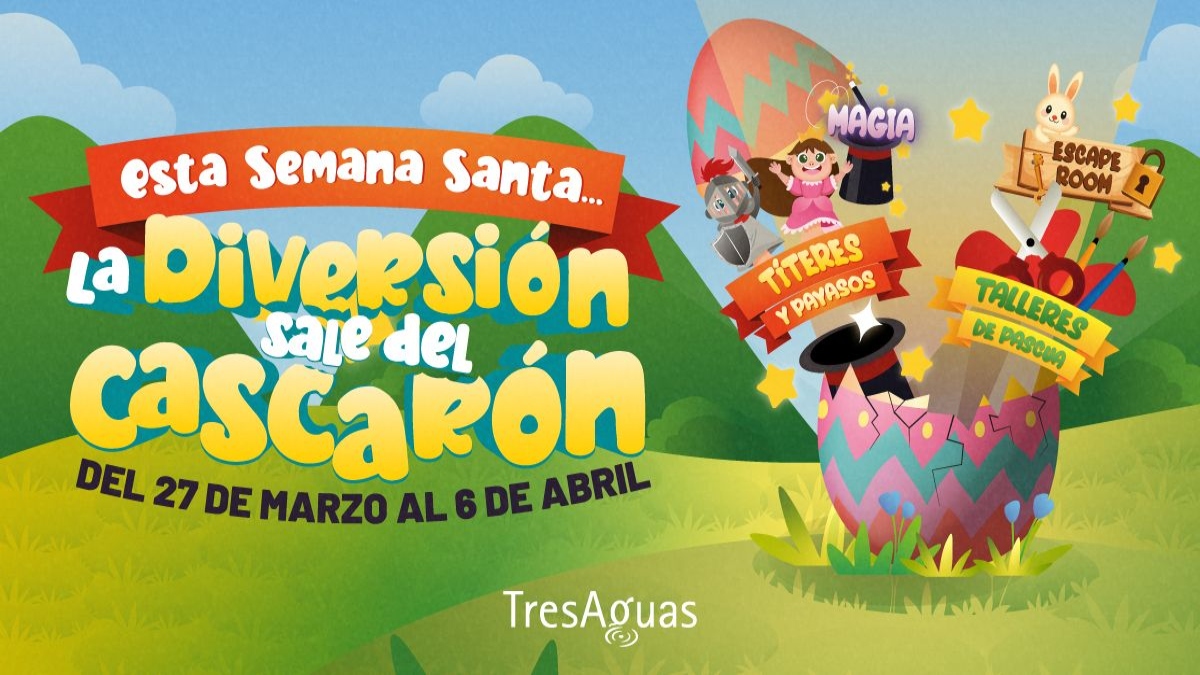 Esta Semana Santa en TresAguas la diversión sale del cascarón: a solo unos minutos de Móstoles
