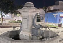 AHIMOS denuncia un atentado contra el patrimonio histórico de Móstoles en la Fuente de los Peces