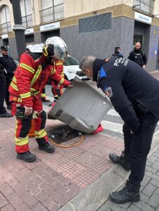 Un feriante de Móstoles sufre quemaduras graves tras deflagración procedente de una botella de propano