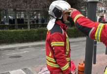 Un feriante de Móstoles sufre quemaduras graves tras deflagración procedente de una botella de propano