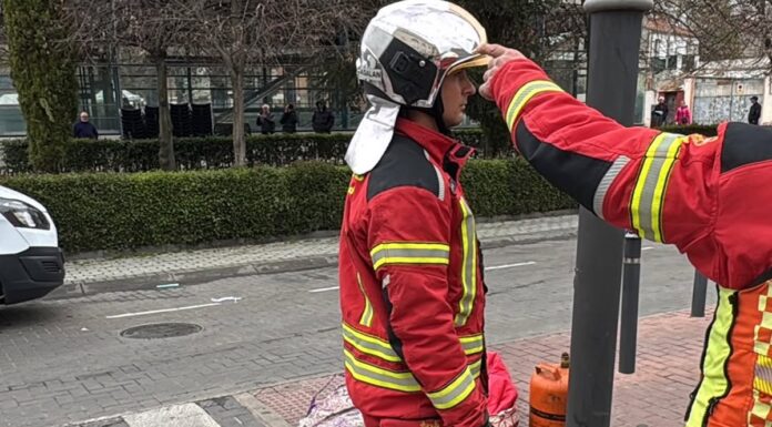 Un feriante de Móstoles sufre quemaduras graves tras deflagración procedente de una botella de propano