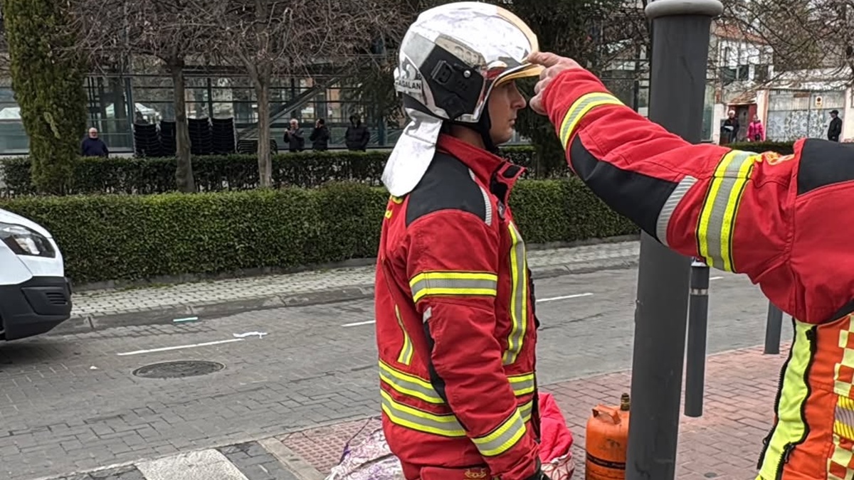Un feriante de Móstoles sufre quemaduras graves tras deflagración procedente de una botella de propano