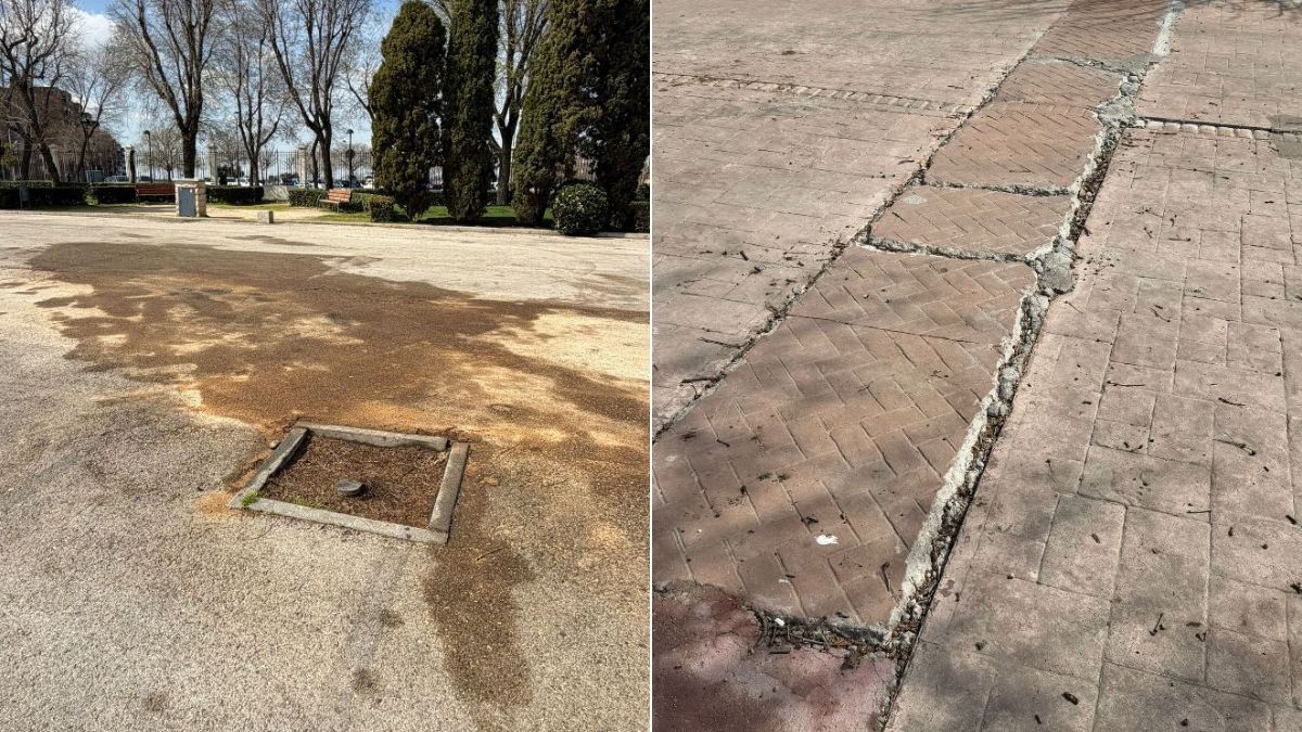 Denuncian el deterioro del parque Finca Liana de Móstoles: choque de versiones entre el PSOE y Bautista