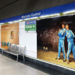 Renovación en la estación de Móstoles Central: el arte del CA2M llega a los pasillos del metro