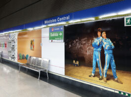 Renovación en la estación de Móstoles Central: el arte del CA2M llega a los pasillos del metro