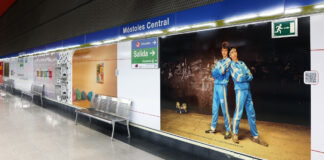 Renovación en la estación de Móstoles Central: el arte del CA2M llega a los pasillos del metro
