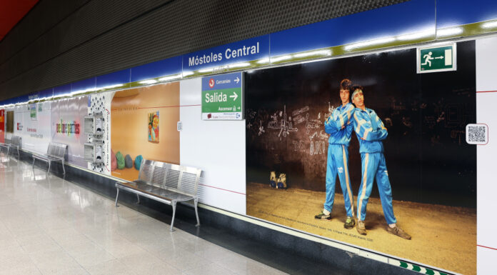 Renovación en la estación de Móstoles Central: el arte del CA2M llega a los pasillos del metro