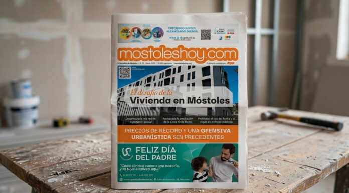 El problema de la vivienda, el adiós a la Línea 10 y la prohibición del burka en Móstoles, en el periódico de marzo