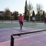 Móstoles continúa con la renovación del polideportivo Andrés Torrejón: estrena cuatro pistas de pickleball