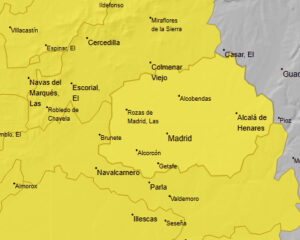 La AEMET activa la alerta amarilla en Móstoles por tormentas y fuertes lluvias para este jueves