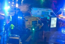 Varios atendidos en un accidente en el cruce entre la avenida de Portugal y el Paseo de Goya de Móstoles