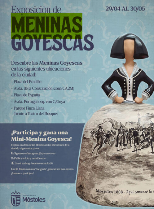Dónde encontrar todas las Meninas Goyescas repartidas por Móstoles: puedes llevarte una gratis en miniatura