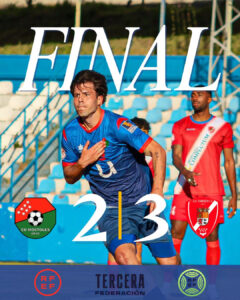 El CD Móstoles URJC pierde en el descuento y su ascenso a Segunda RFEF corre serio peligro