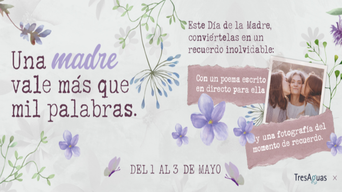 TresAguas celebra el Día de la Madre con una experiencia llena de poesía y recuerdos inolvidables