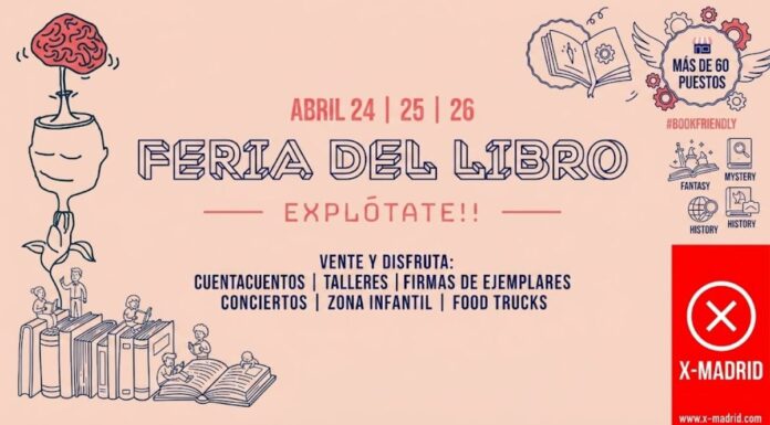 Más de 60 expositores a un paso de Móstoles: X-Madrid celebra la V edición de su Feria del Libro