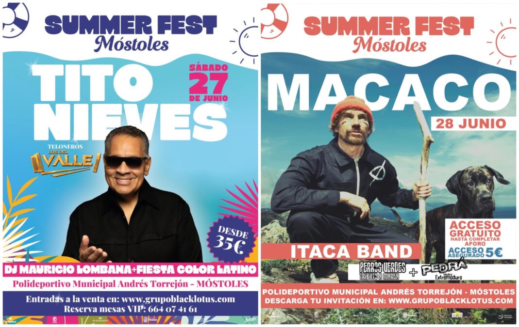 El Summer Fest llega a Móstoles: Macaco, Manuel Turizo con su único concierto en Madrid, y muchos más
