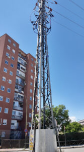 Móstoles retirará la torre de media tensión de Avenida Olímpica: adjudicadas las obras de soterramiento