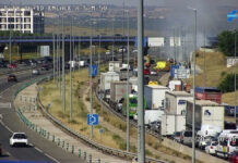 Accidente de tráfico en la A-5 con varios vehículos implicados a la altura de Móstoles
