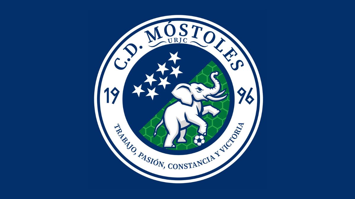 Revolución en el CD Móstoles URJC: el club cambia su escudo e incluye un elefante en él Revolución en el CD Móstoles URJC: el club cambia su escudo e incluye un elefante en él