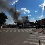 Incendio en Móstoles moviliza a bomberos y policía