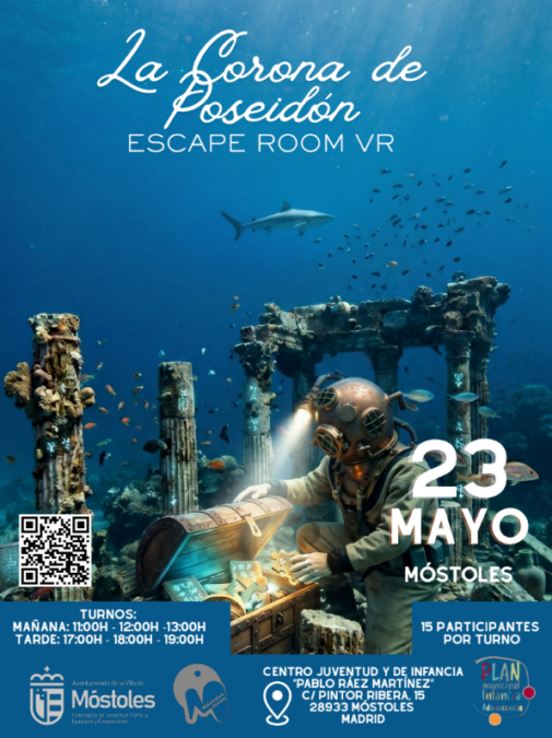 Así serán los tres escape rooms que llegarán a Móstoles en mayo: Poseidón, realidad virtual o Harry Potter