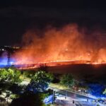 Incendio en Móstoles tras arder una zona de campo cerca de Los Combos