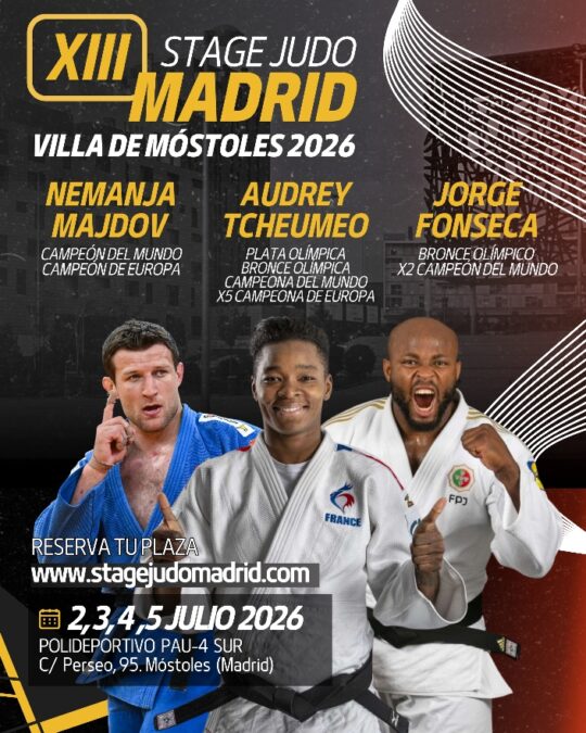 Móstoles recibirá a tres campeones del mundo y medallistas olímpicos: el PAU-4 acoge un stage de judo
