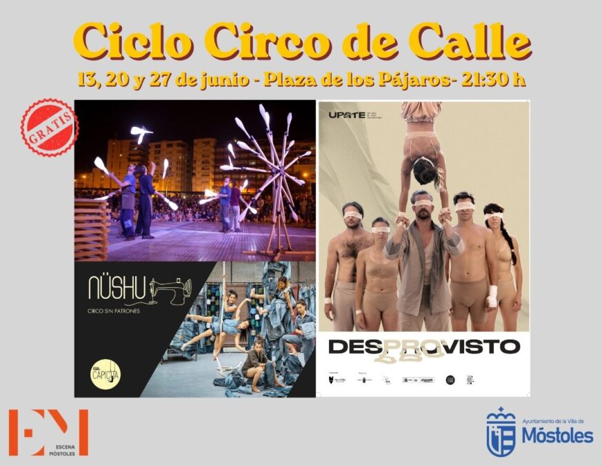Móstoles tendrá magia y acrobacias en junio: llega el Ciclo Circo de Calle completamente gratis