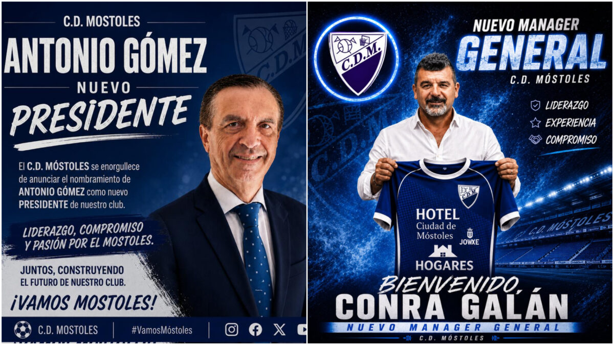 El CD Móstoles anuncia nuevo presidente, entrenador, director deportivo y manager general en su regreso