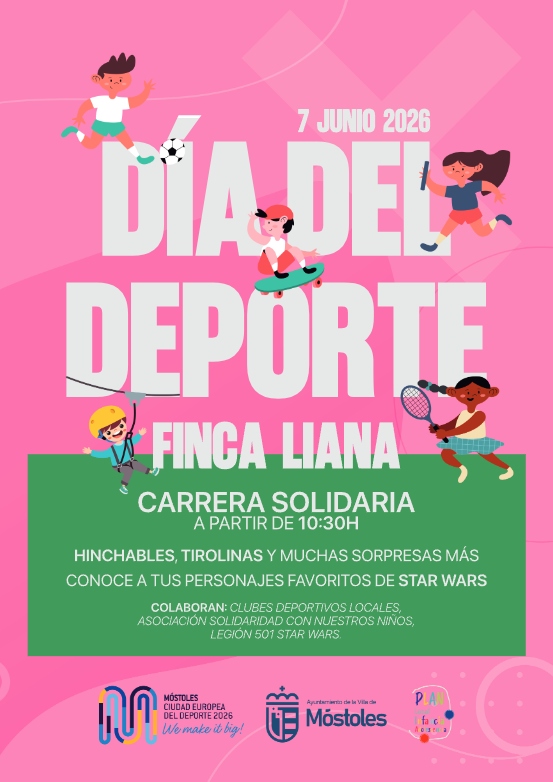 Star Wars, Tirolinas e hinchables gratis en Móstoles: llega el Día del Deporte este domingo