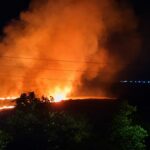Incendio en Móstoles tras arder una zona de campo cerca de Los Combos