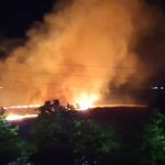 Incendio en Móstoles tras arder una zona de campo cerca de Los Combos