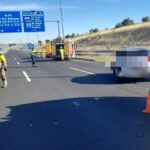 Dos heridos y cuatro vehículos afectados en un accidente en la M-50 muy cerca de Móstoles
