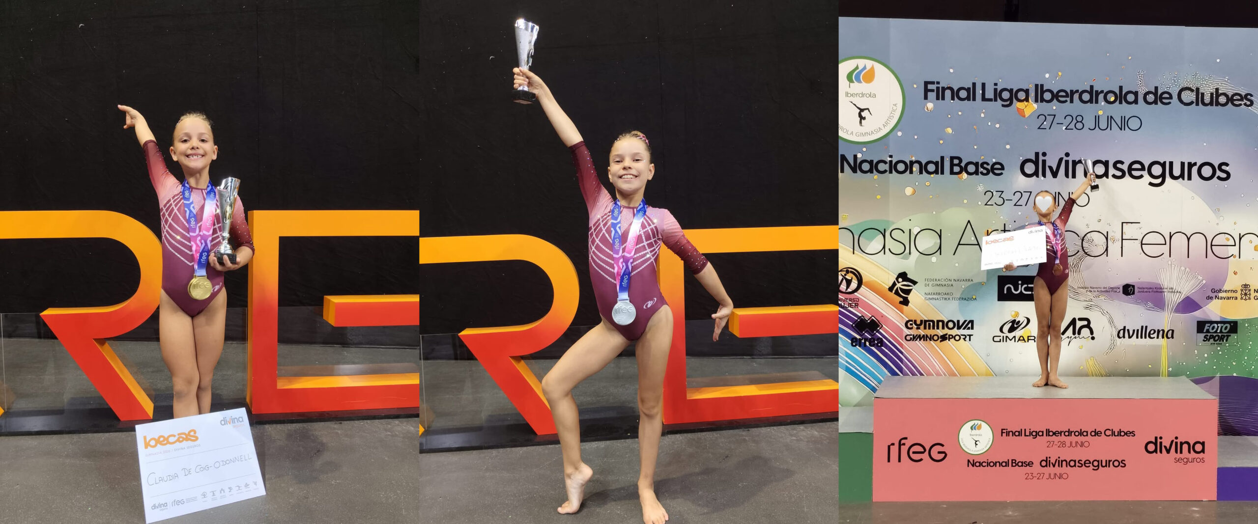 Móstoles presume de cantera con dos campeonas y una subcampeona de España de gimnasia artística