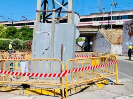 Móstoles soterrará la torre de media tensión de Avenida Olímpica: las obras finalizarán en agosto