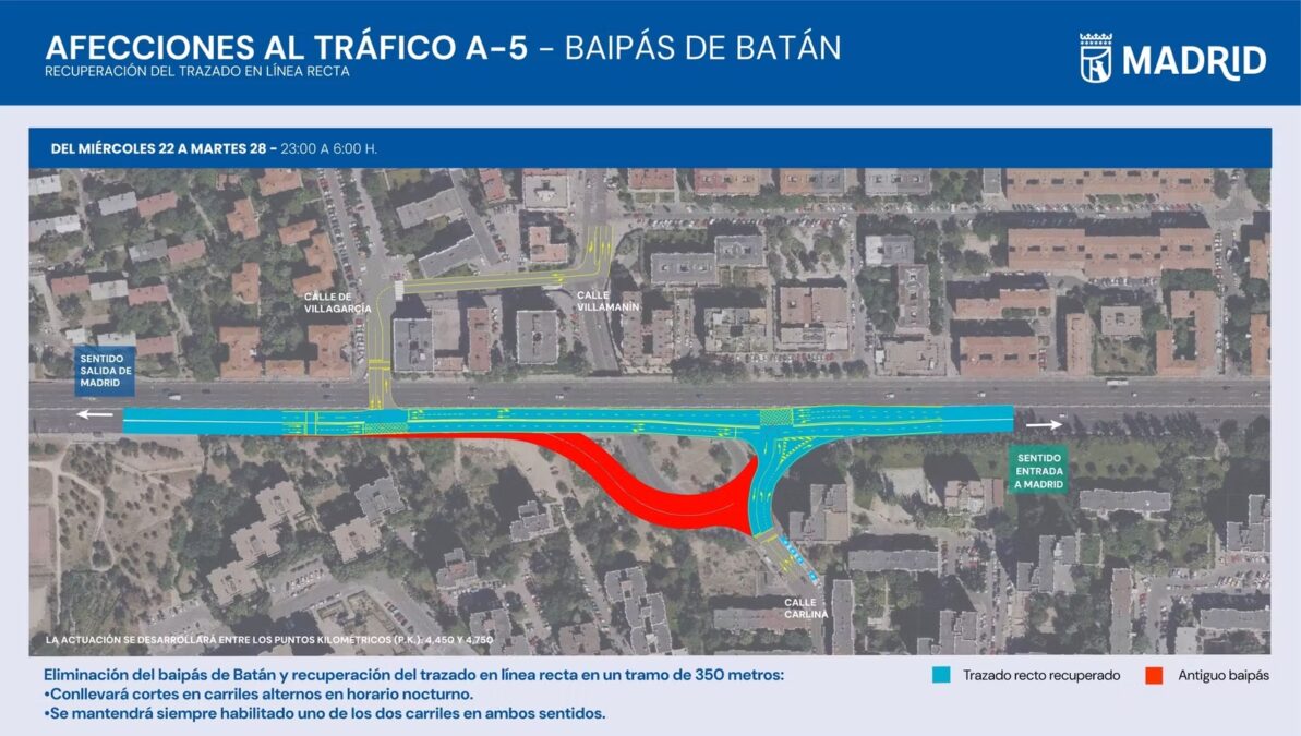 Adiós a las curvas de la A-5: eliminan el desvío más incómodo que sufrían los conductores de Móstoles