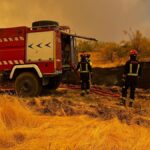 Móstoles vuelve a ser afectada por los incendios en la región: humo en suspensión, cielo rojo y olor a quemado