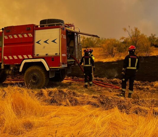 Móstoles vuelve a ser afectada por los incendios en la región: humo en suspensión, cielo rojo y olor a quemado