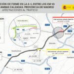Arrancan las obras de rehabilitación de la A-5: Móstoles afectado por los primeros cortes