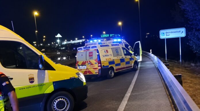 Atropellado un hombre en la M-506 entre Móstoles y Alcorcón: se encuentra en estado grave