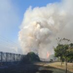 Un incendio en la C-5 corta la circulación de trenes durante una hora: así afectó a los vecinos de Móstoles